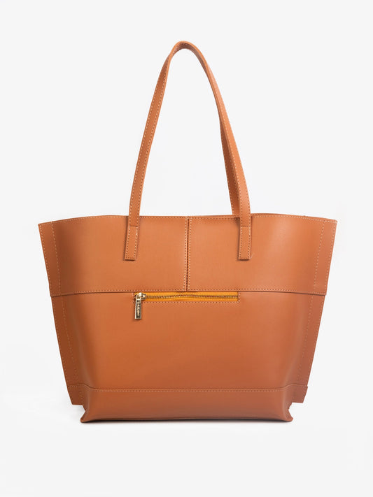 Nova Thrives - Brown Tote Handbag