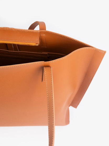 Nova Thrives - Brown Tote Handbag